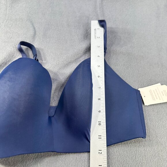 Auden Women's Size 36DD Nursing Bra Lightly Lined Wireless 2 Way Straps Blue New - Picture 11 of 14